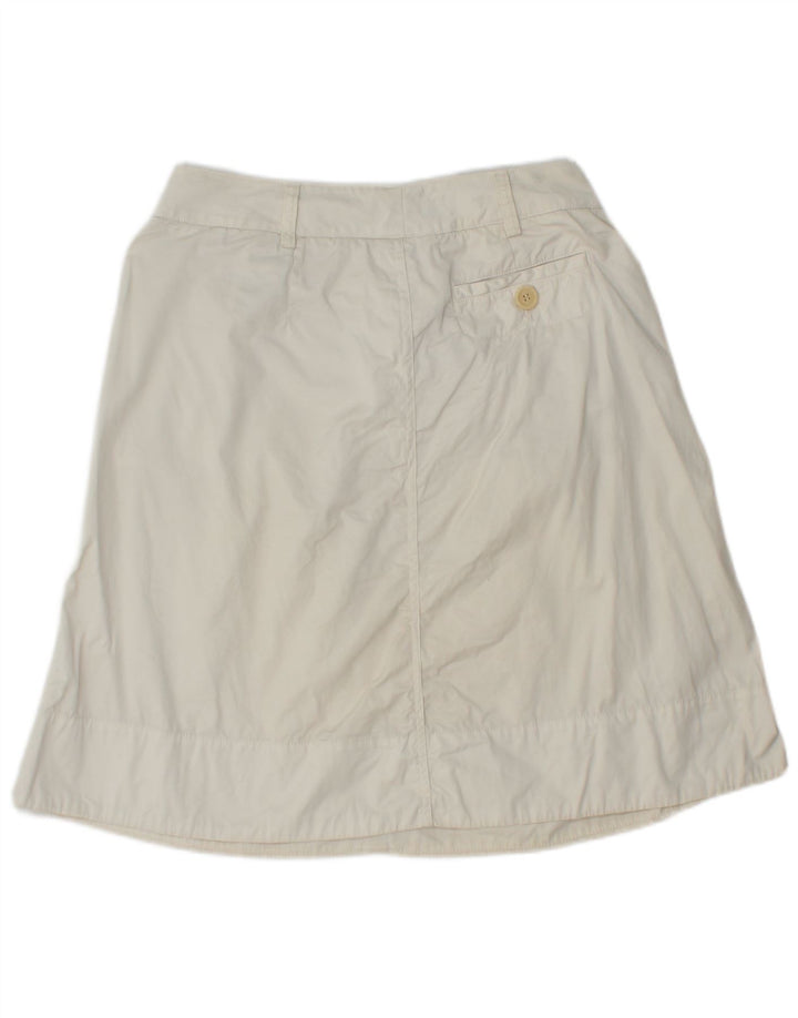 HENRY COTTONS Falda acampanada para mujer IT 44 Mediana W30 Algodón blanco