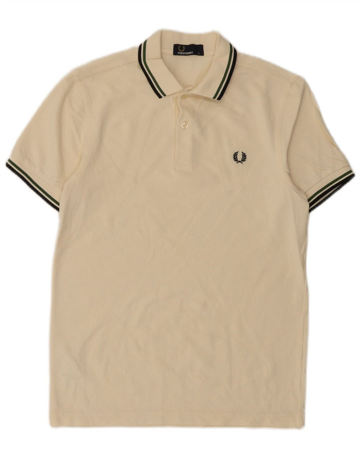 Polo Fred Perry Hombre Pequeño Algodón Blanco