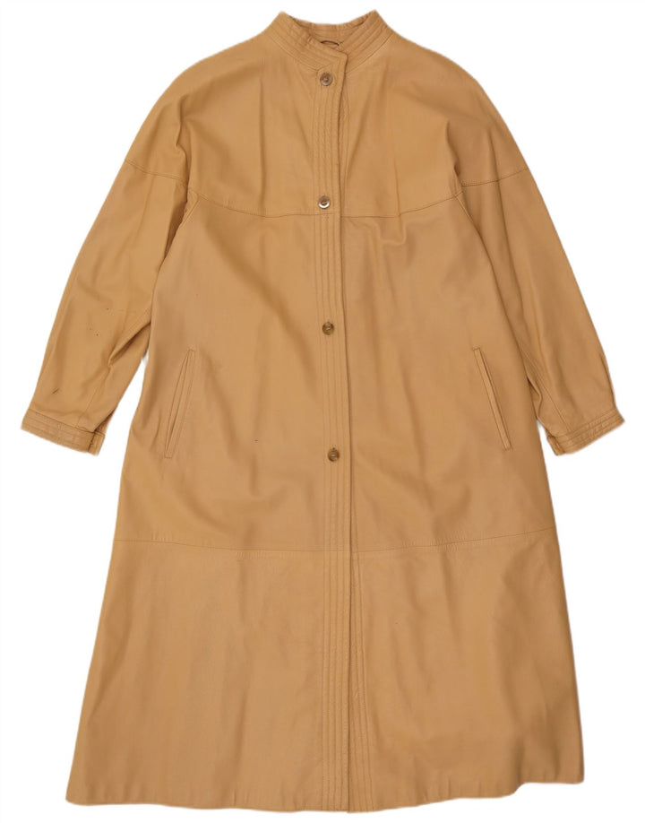 Your Sixth Sense Abrigo de cuero para mujer UK 42 Beige medio