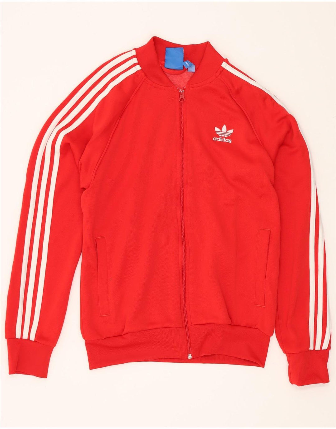 Adidas Hombre Chándal Top Chaqueta Mediano Rojo Poliéster