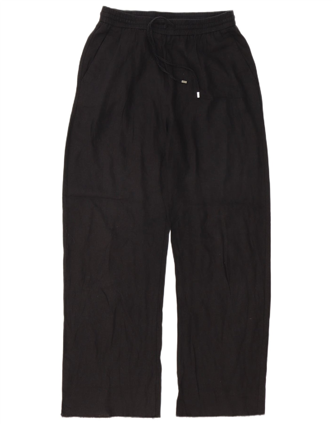 Zara Mujer Pantalones De Chándal UK 42 Mediano Negro