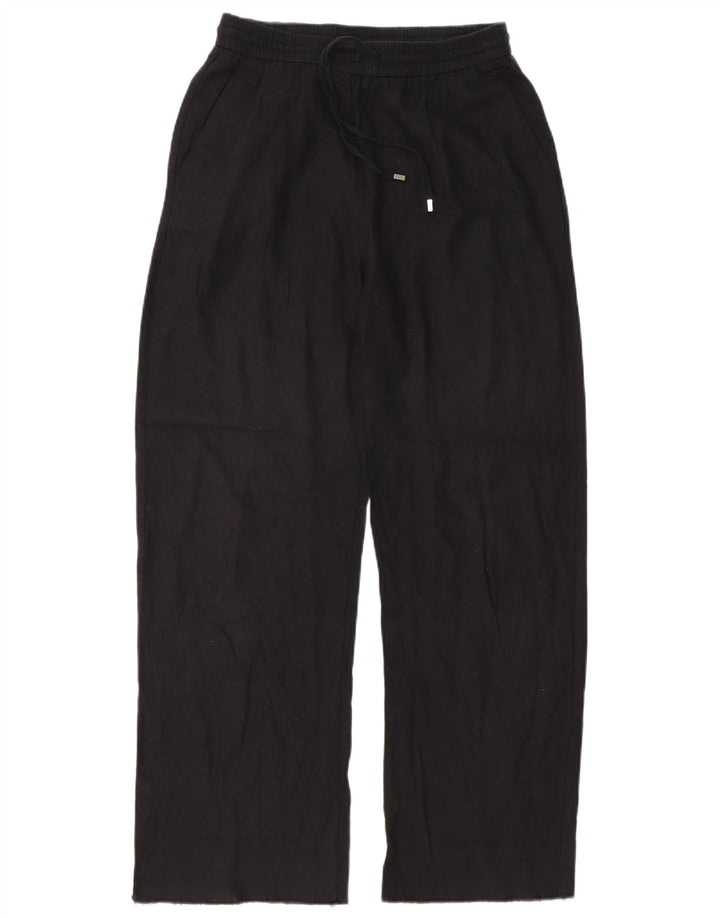 Zara Mujer Pantalones De Chándal UK 42 Mediano Negro