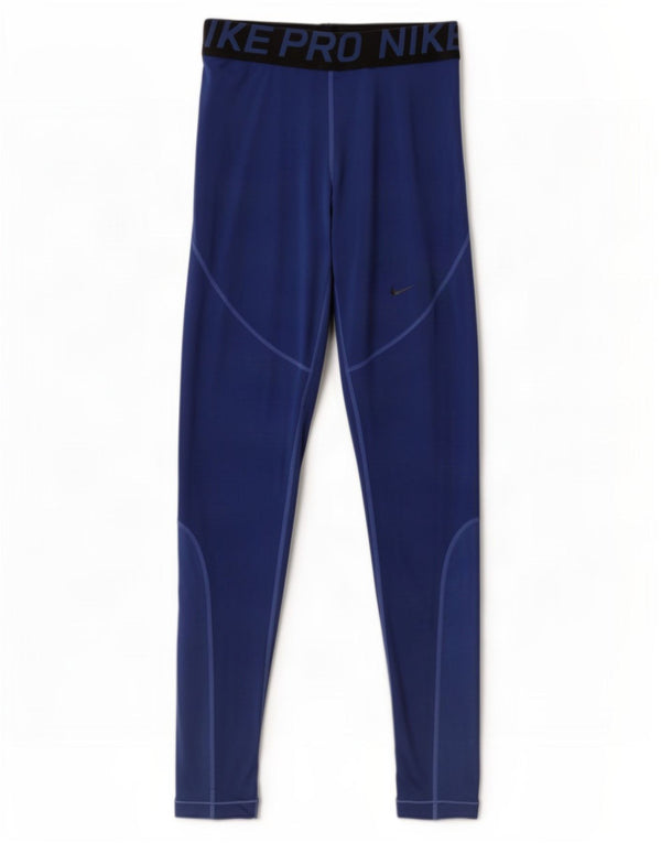 Nike Leggings Dri Fit Graphic para mujer, talla 40, color azul medio
