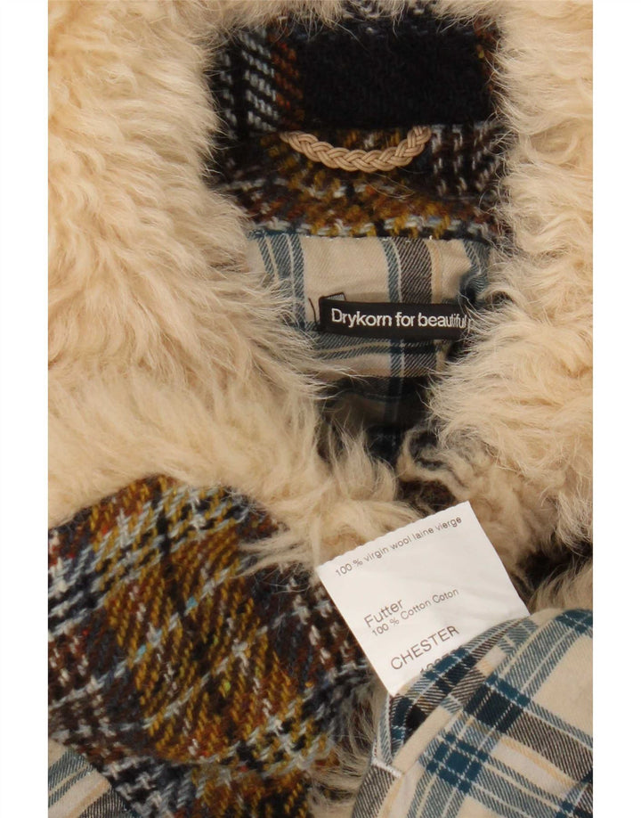 Drykorn Chaqueta tipo blazer de 4 botones para mujer UK 8 Small Multicolor Check