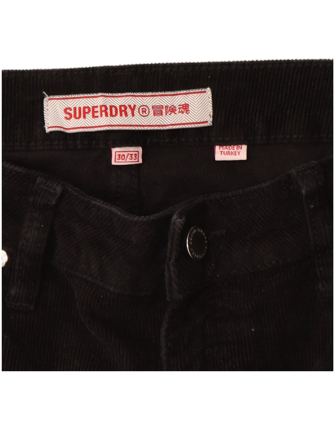 Pantalones Superdry De Pana Bootcut W30 L30 Negro