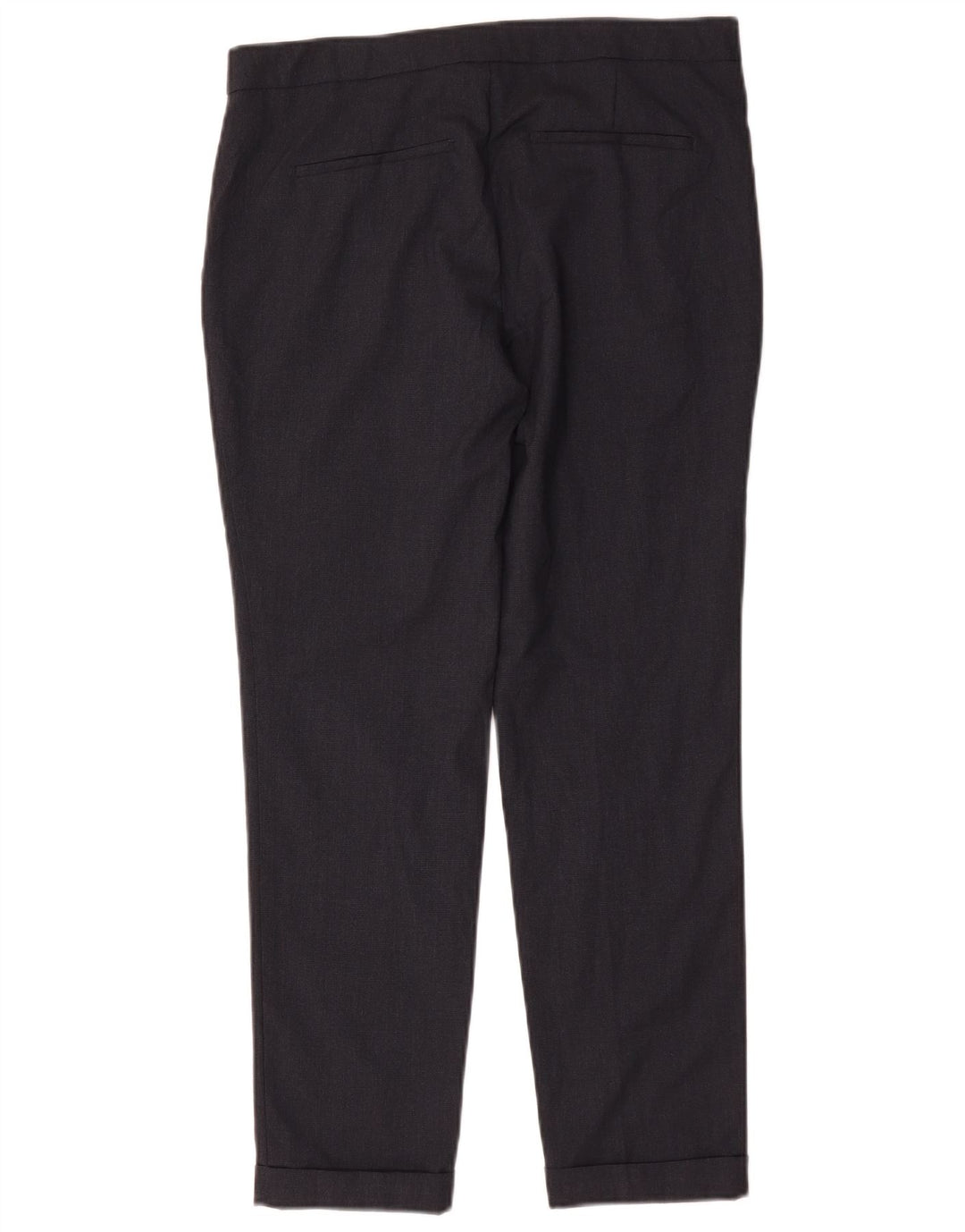 Zara Mujer Pantalón De Traje Slim EU 38 Small W28 L27 Gris