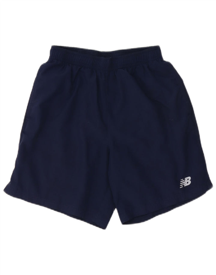 New Balance Mens Sport Shorts Small Azul Marino Poliéster