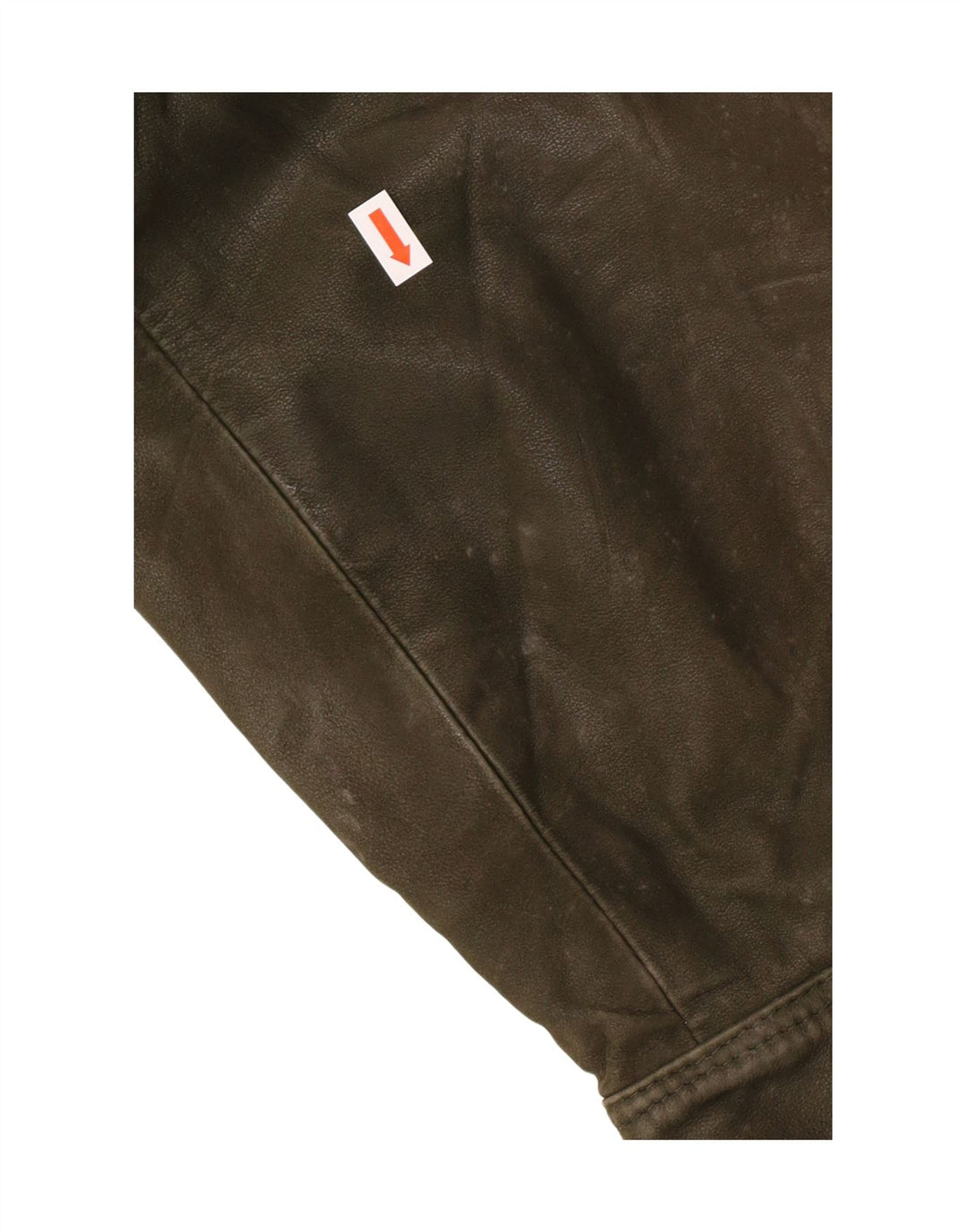 Chaqueta de cuero vintage para hombre IT 52 XL cuero caqui