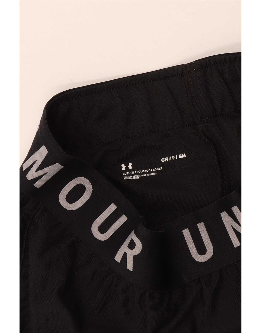 Under Armour Pantalones cortos deportivos con gráficos para hombre, talla pequeña, negro