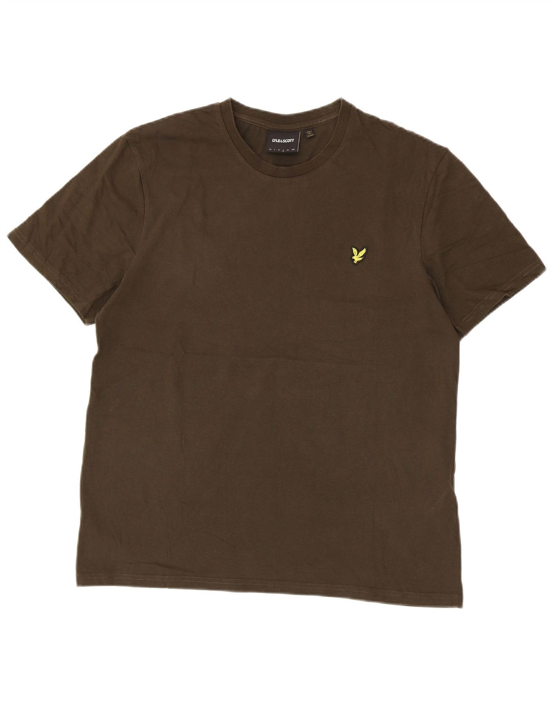 Lyle & Scott - Camiseta para hombre, talla grande, color caqui, algodón