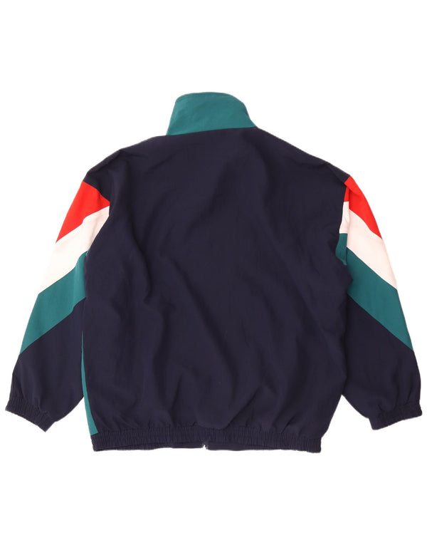 Vintage Mens Chándal Top Chaqueta 2XL Multicolor Colorblock Poliamida