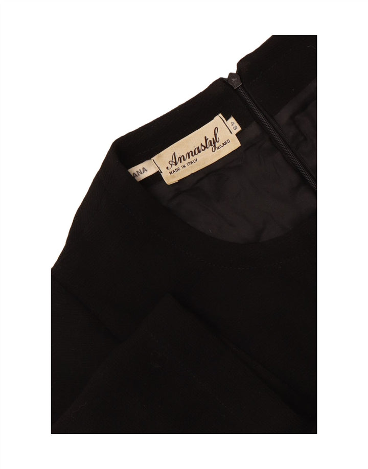 Vestido vintage para mujer IT 48 XL Negro