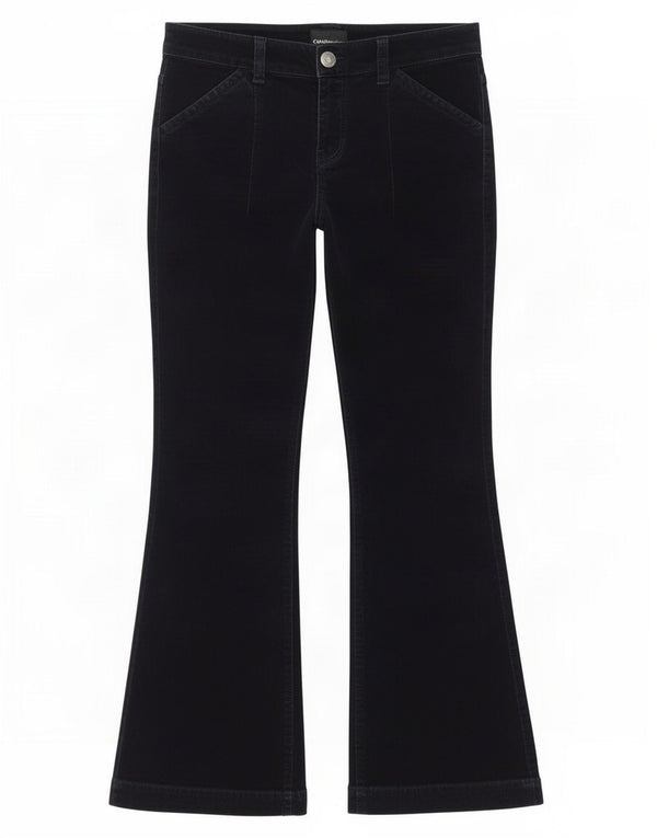 Pantalones de pana con corte bota para mujer Calvin Klein Jeans W29 L28 Azul marino