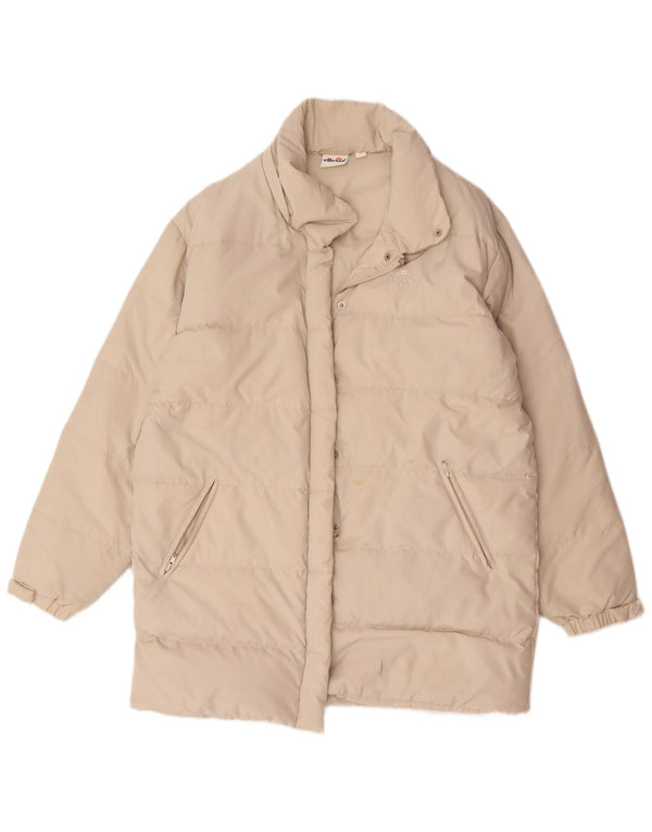 Abrigo acolchado extragrande para mujer Ellesse UK 44 Poliéster beige medio