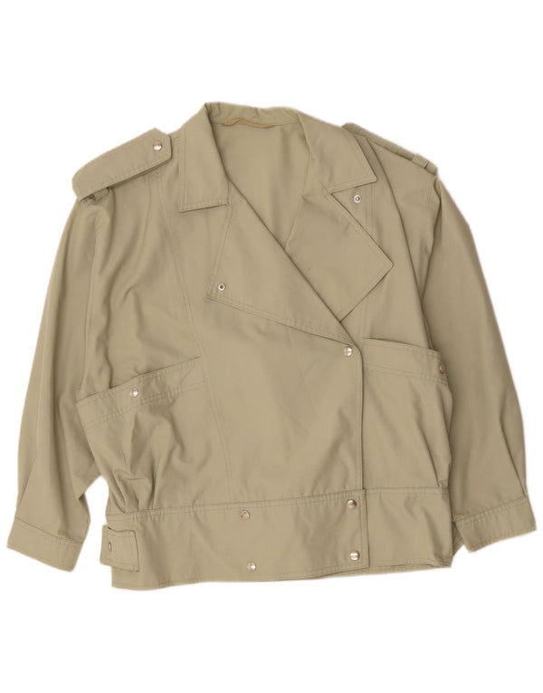 Vintage mujer chaqueta bomber militar Reino Unido 20 2XL caqui