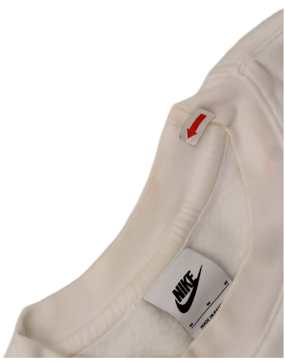 NIKE Sudadera Jumper Medium Blanco Algodón Hombre