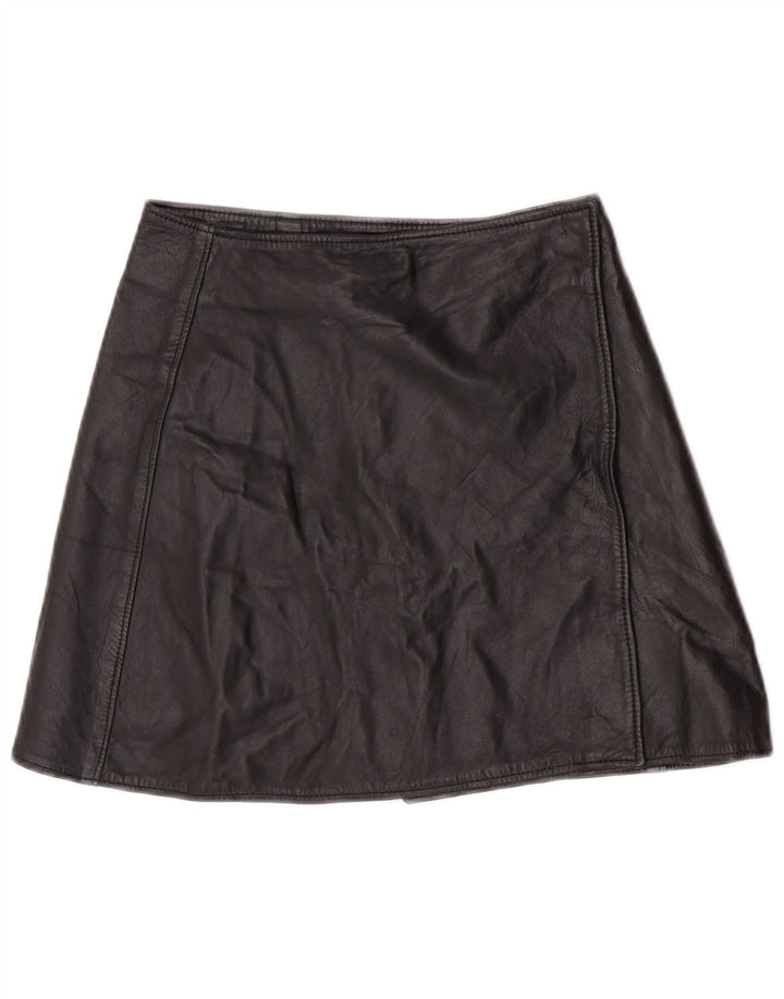 Falda de cuero cruzada para mujer Conbipel IT 44 Medium W32 Cuero negro