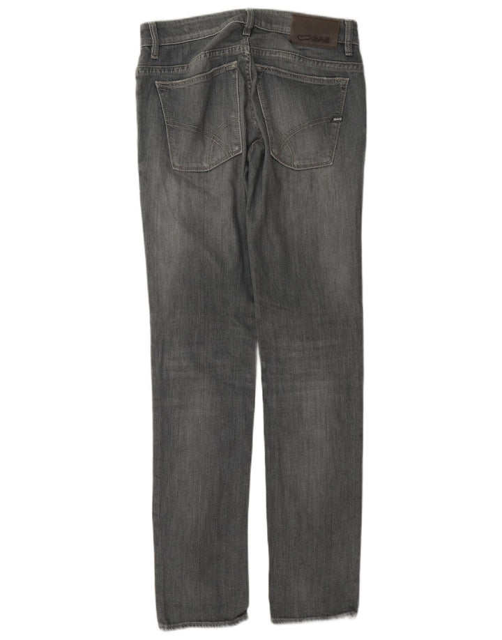 Vaqueros Slim Mujer Gas W30 L34 Algodón Gris