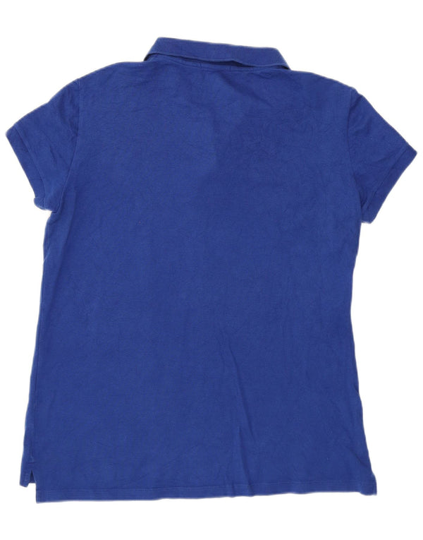 Polo Lacoste para mujer talla 42 algodón azul grande