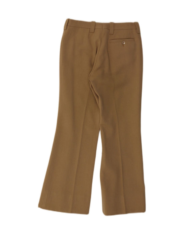 Vintage mujer bootcut traje pantalones IT 44 Medio W27 L27 Beige