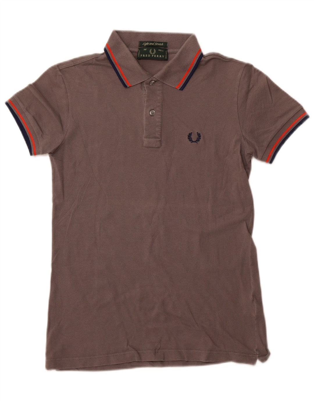 FRED PERRY Polo para hombre pequeño algodón gris