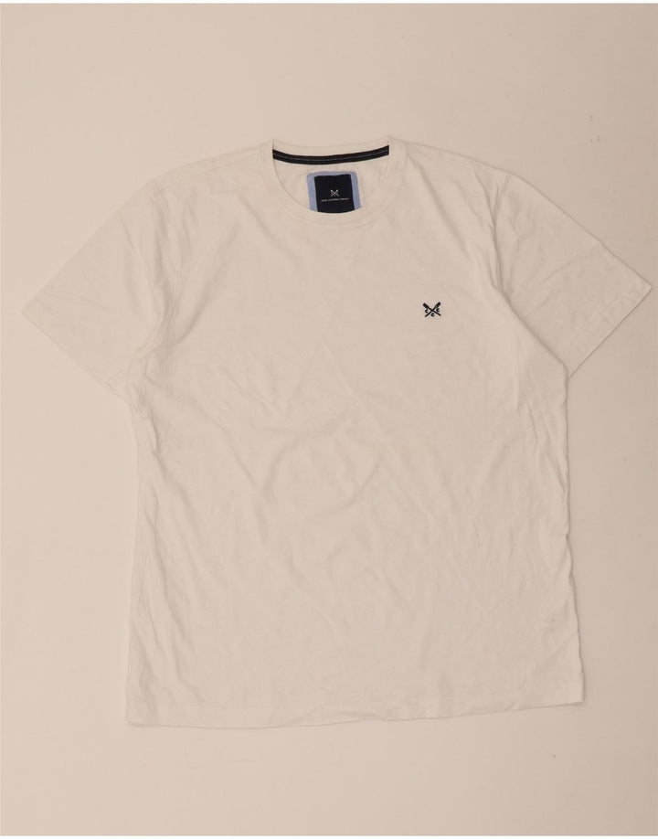 Crew Clothing - Camiseta para hombre, talla grande, algodón blanco
