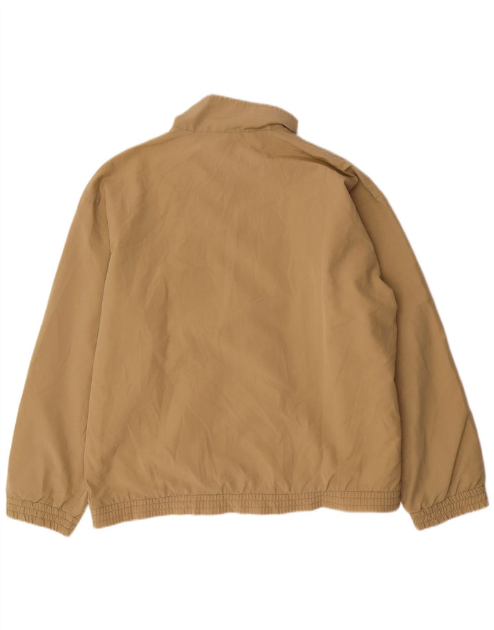 FILA Mens Graphic Chándal Top Chaqueta Grande Beige Colorblock