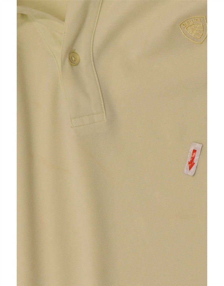 Blauer Polo Hombre XL Algodón Amarillo