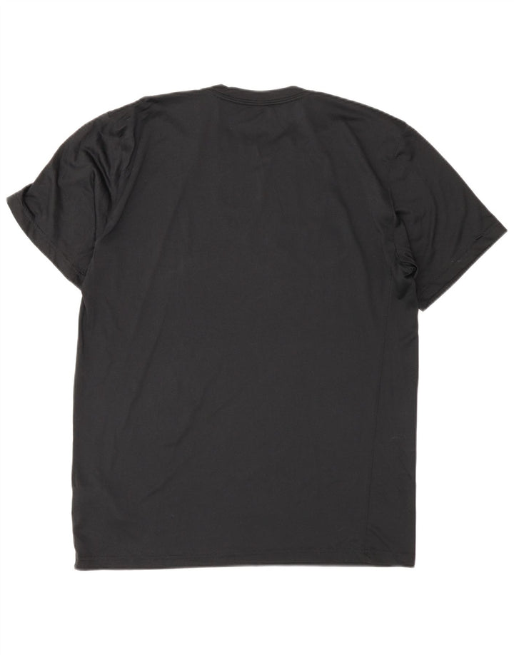 Nike Camiseta Dri Fit Graphic para Hombre Top Deportivo de poliéster Negro Mediano