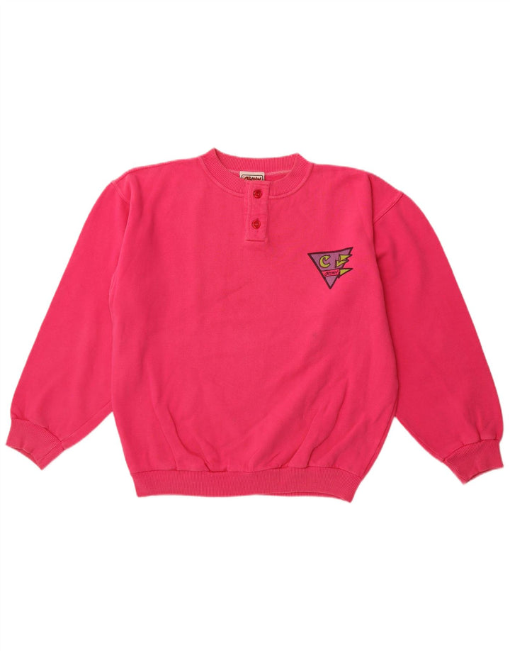 CROWN Sudadera Jumper para Hombre Algodón Rosa Medio