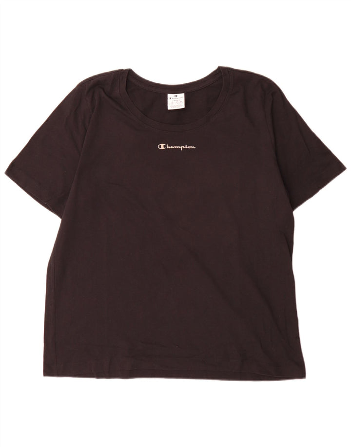 Champion - Camiseta para hombre, talla grande, color negro