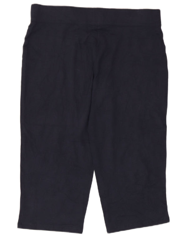 Marks & Spencer Pantalones de Chándal Capri para Mujer UK 42 Medium Azul Marino