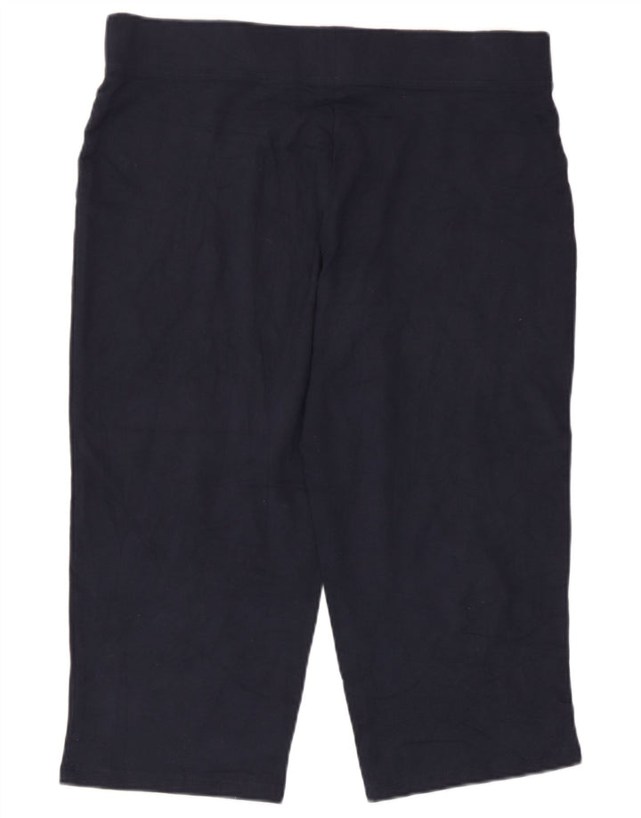 Marks & Spencer Pantalones de Chándal Capri para Mujer UK 42 Medium Azul Marino