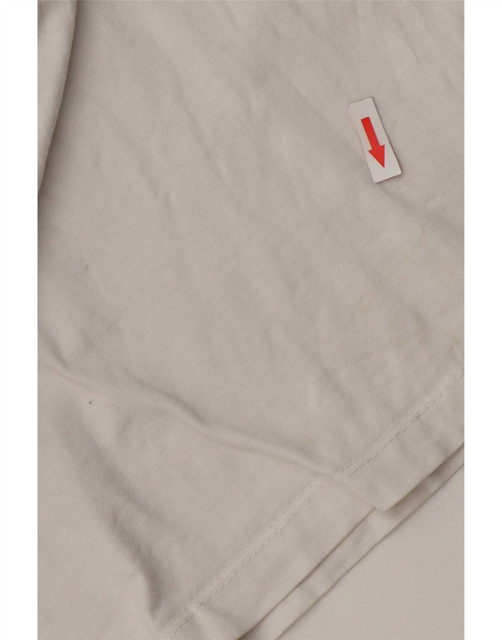 Nike Camiseta gráfica para hombre Top mediano de algodón blanco