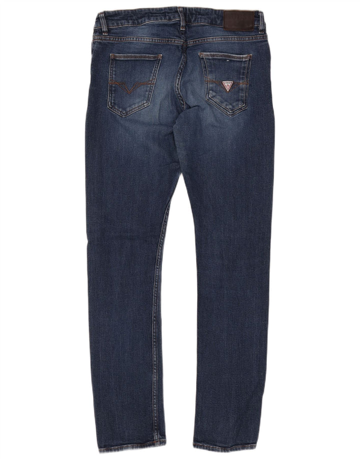 GUESS Vaqueros pitillo Miami para mujer W34 L31 Algodón azul