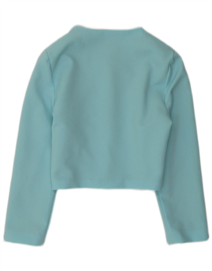 Vintage mujer Bolero chaqueta Reino Unido 10 pequeño azul