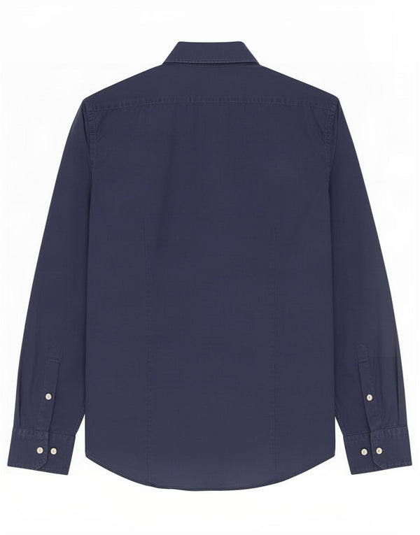 Camisa Trussardi Hombre Talla 38 15 Mediana Azul Marino