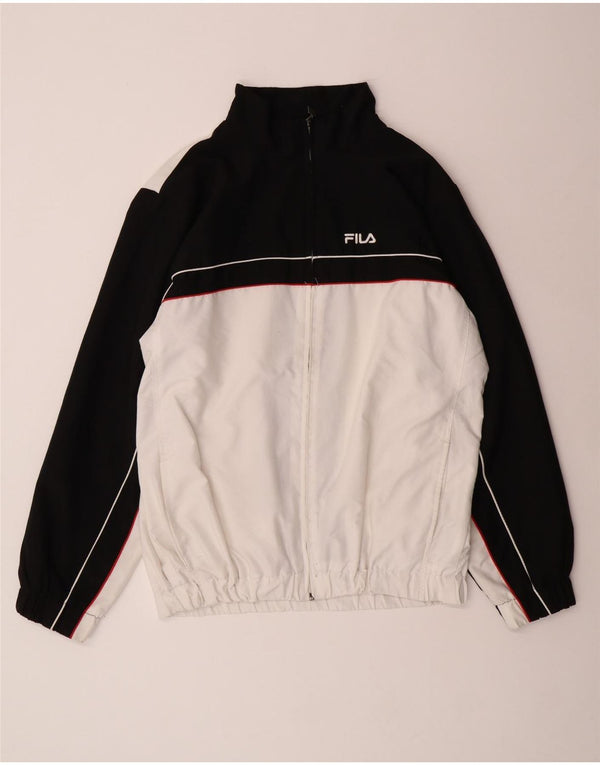 Fila - Chaqueta de chándal para hombre, talla grande, color blanco roto, poliéster