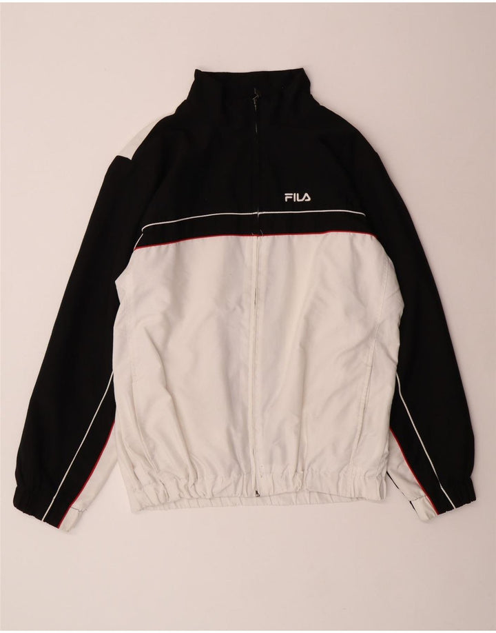 Fila - Chaqueta de chándal para hombre, talla grande, color blanco roto, poliéster
