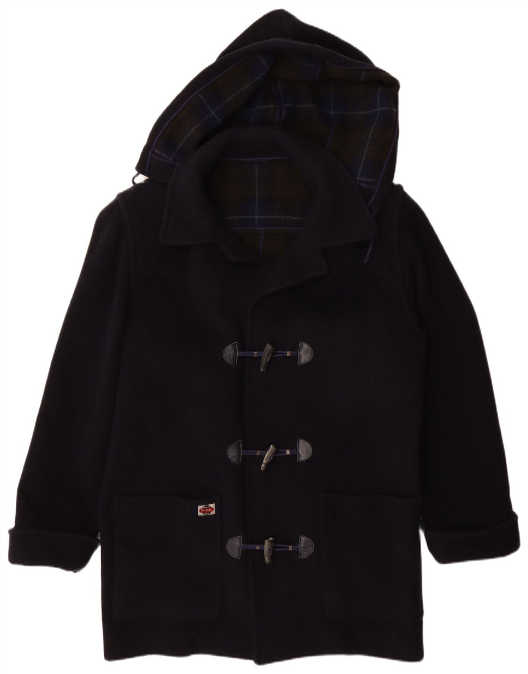 Pierre Cardin Trenca con capucha para hombre IT 50 Large Lana azul marino