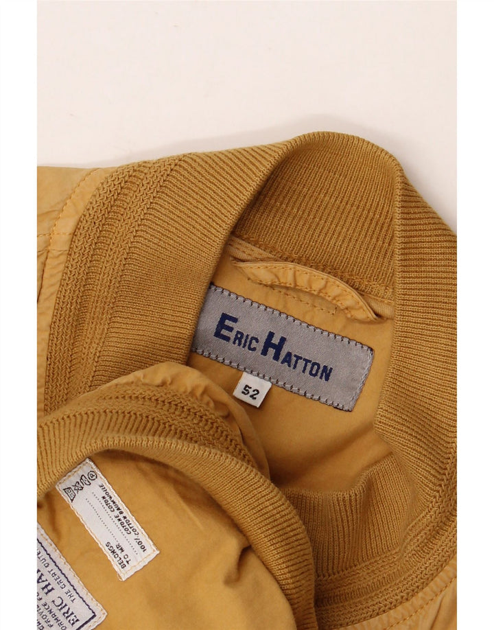 ERIC HATTON Chaqueta bomber para hombre IT 52 XL Algodón marrón