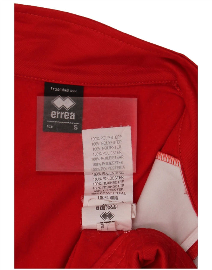 ERREA Hombre Chándal Top Chaqueta Pequeña Rojo Colorblock Poliéster
