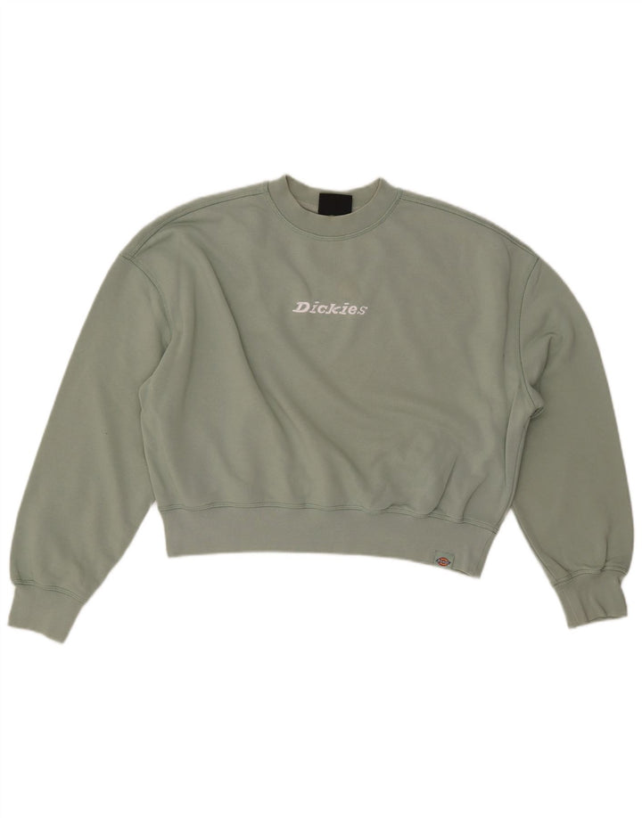 DICKIES Sudadera extragrande con estampado gráfico para mujer, talla 40, color verde medio