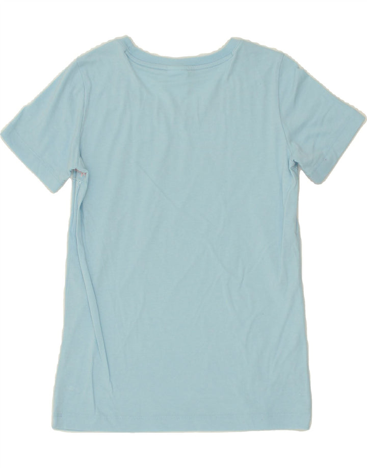 CHAMPION Womens Graphic T-Shirt Top UK 10 Small Blue Vintage Champion and Second-Hand Champion from Messina Hembry 
