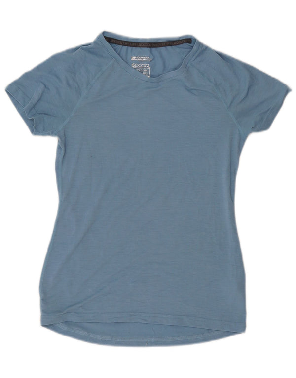MOUNTAIN WAREHOUSE Womens IsoCool T-Shirt Top UK 6 XS Blue Polyester