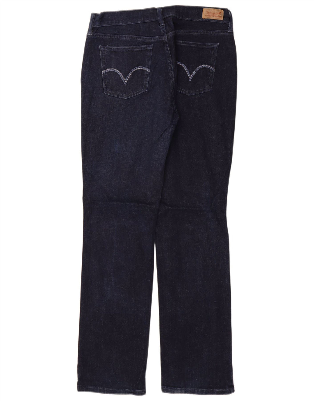 LEVI'S Jeans rectos para mujer US 8 Medium W29 L32 Azul marino Algodón