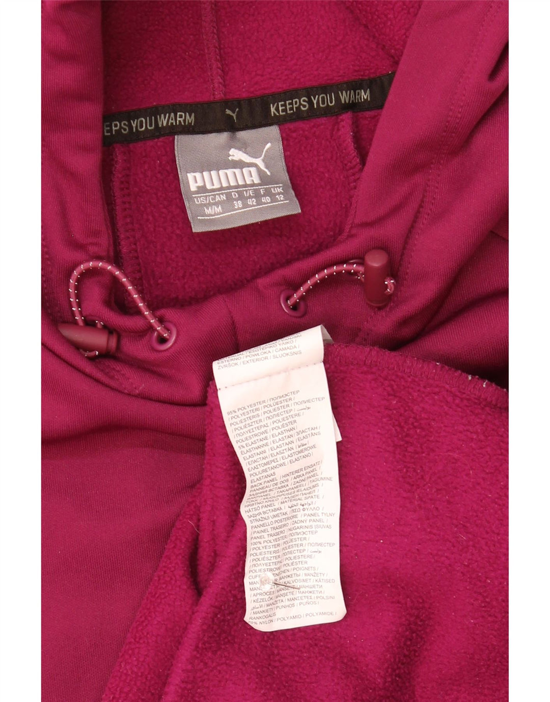 Puma Mujer Graphic Sudadera con capucha Jumper UK 12 Medio Púrpura Poliéster