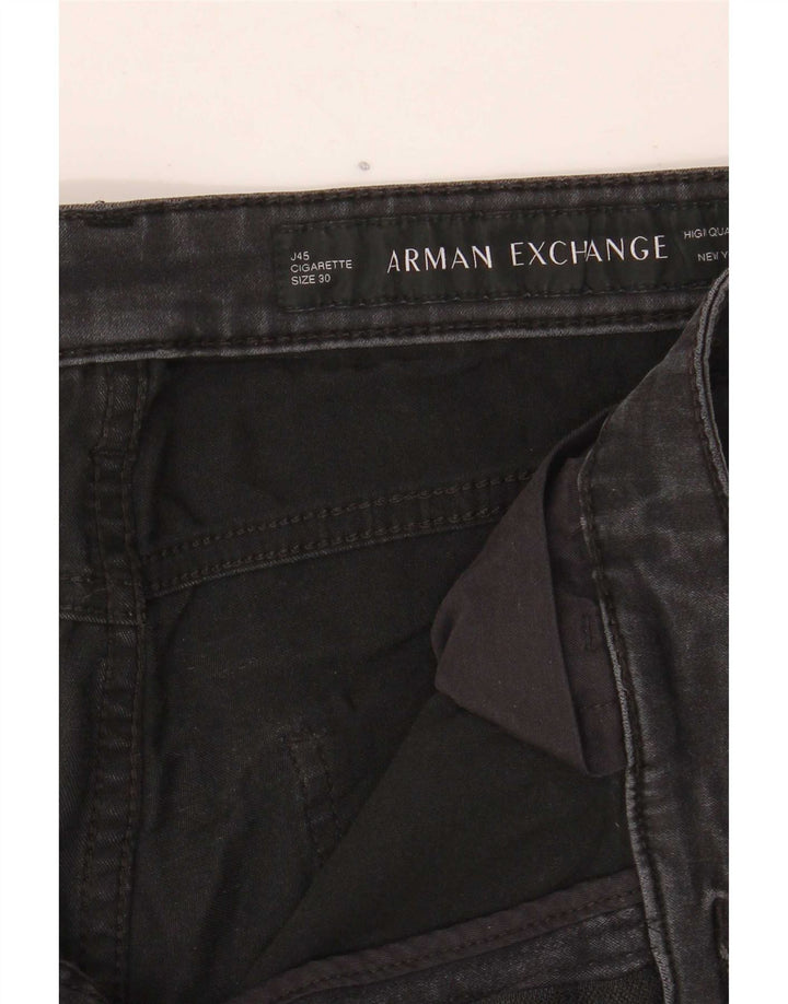 Armani Exchange Jeans J45 Slim para Mujer W30 L28 Algodón Negro