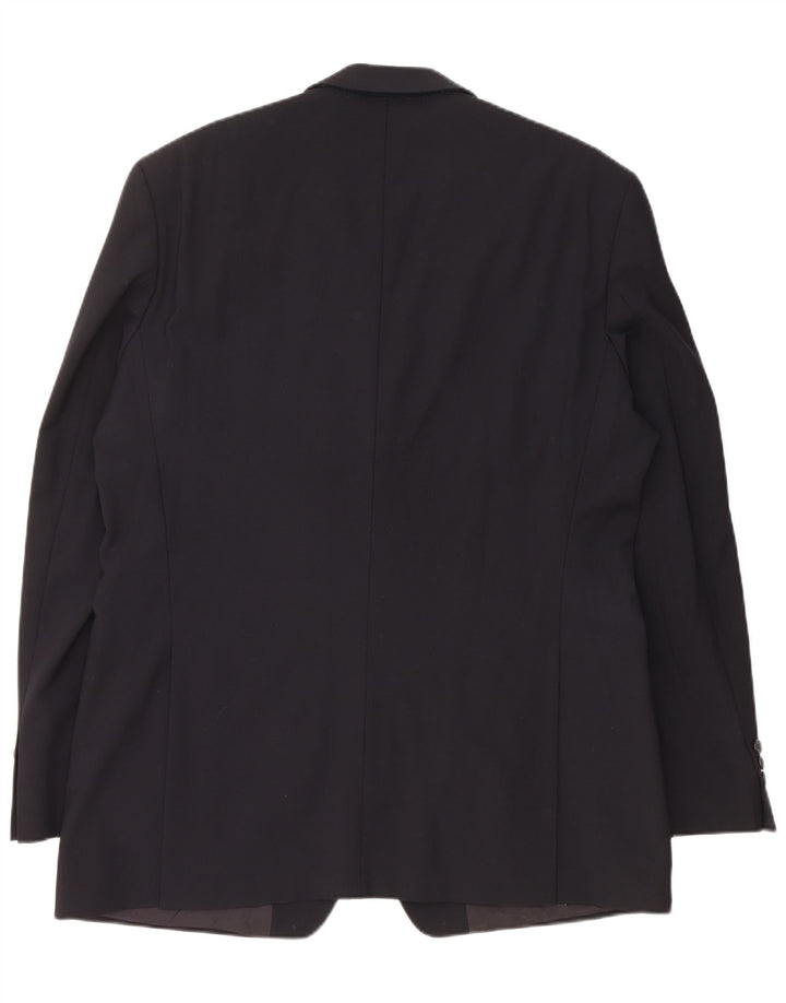 Hugo Boss Chaqueta tipo blazer de 2 botones para hombre EU 54 2XL Lana virgen azul marino