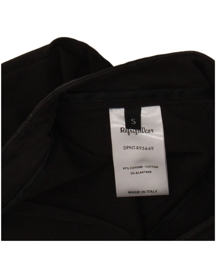 REFRIGIWEAR Pantalones cortos rectos para mujer pequeños W28 L25 algodón negro